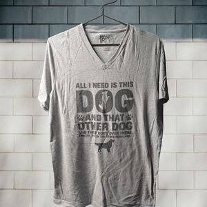 Stylish Gray Dog-Themed T-Shirt